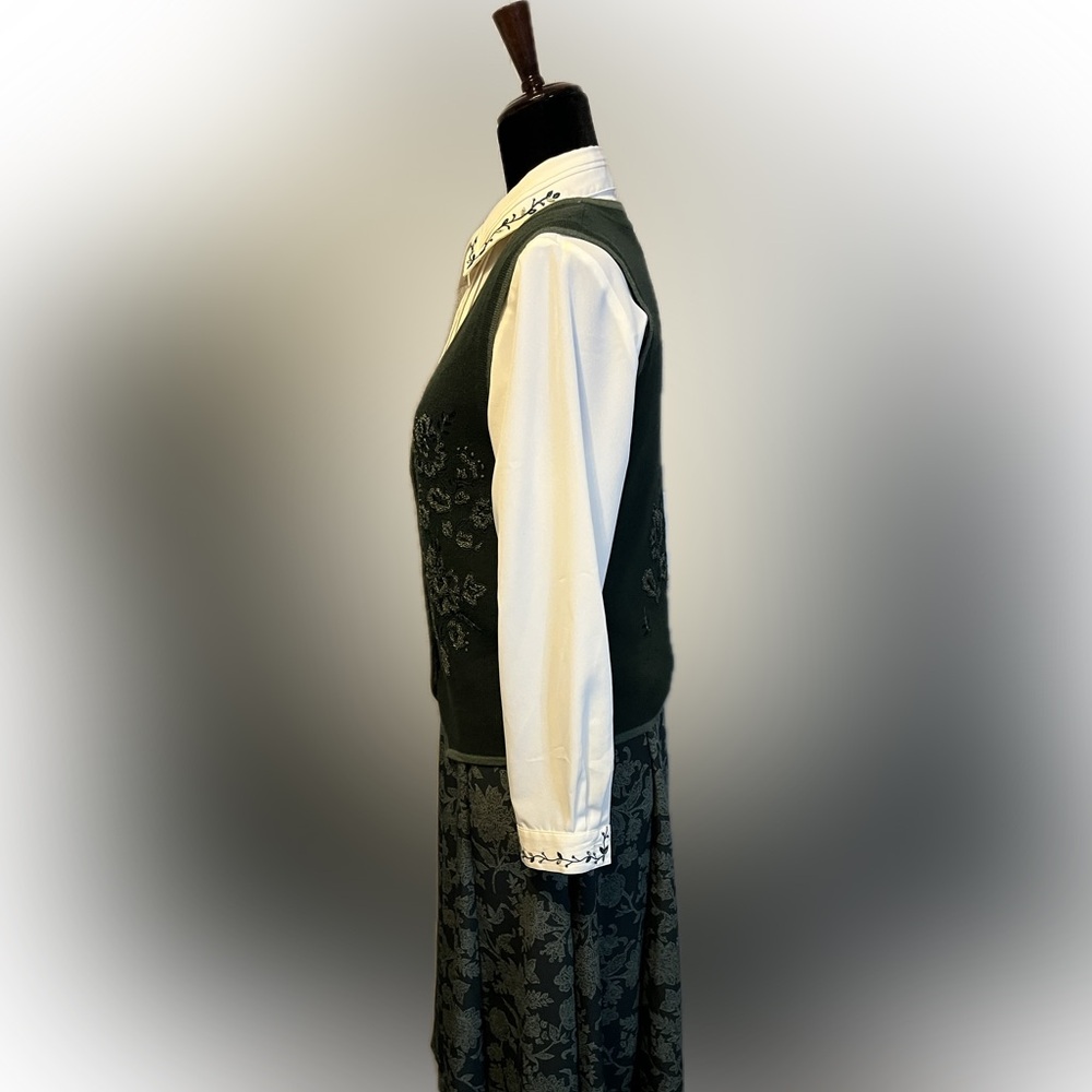 Koret Vintage Skirt, Blouse & Cardigan Outfit size 4P - Picture 3 of 14
